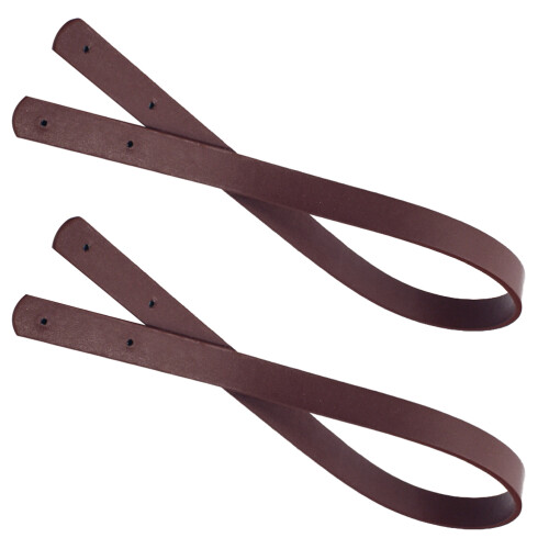 6Pcs Coffee PU Tote Bag Straps Stylish Replacement Handles Set