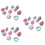 1200Pcs Multicolor Cup Liner Paper Baking Cups for Birthday Cakes 7