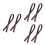 6Pcs Coffee PU Tote Bag Straps Stylish Replacement Handles Set 5
