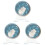 3Pcs Assorted Color Rat Wheel Silent Exercise Toy for Hamsters Gerbils 4