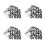Weather Resistant Black PVC Mailbox Number Stickers Easy Install 5