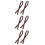 6Pcs Coffee PU Tote Bag Straps Stylish Replacement Handles Set 9