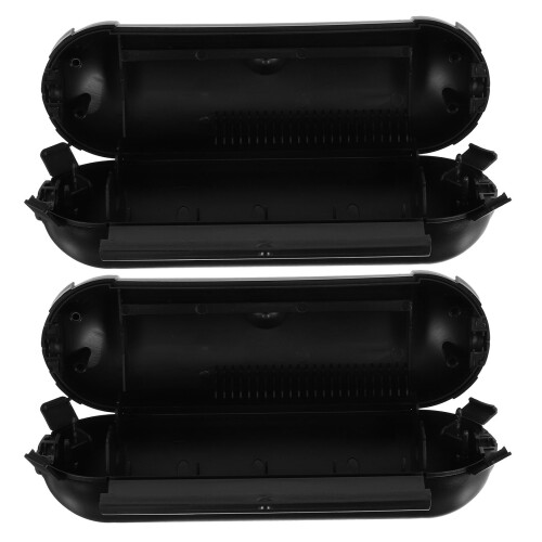 6Pcs Outdoor Extension Cord Box Waterproof Plug Protector Black PP Tpr 1
