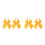 4Pcs Yellow Bow Tie Graduation Accessory Comfortable Durable 9