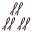 6Pcs Coffee PU Tote Bag Straps Stylish Replacement Handles Set 7