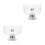 2Pcs Clear Acrylic Fruit and Dessert Bowls with Stable Footed Base 8