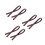 6Pcs Coffee PU Tote Bag Straps Stylish Replacement Handles Set 8