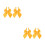 4Pcs Yellow Bow Tie Graduation Accessory Comfortable Durable 10