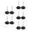 5Sets Walker Arm Rest Attachment Knobs Durable Black Plastic Metal 8
