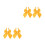4Pcs Yellow Bow Tie Graduation Accessory Comfortable Durable 6