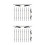 20Pcs Multi PVC Brow Guide Stencil Tools for Easy Eyebrow Drawing 6