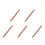 5Pcs Stainless Steel Rose Gold Baking Roller Pin Smooth Dough Roller 7
