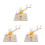 3Sets Beige Solar System Wood Model Astronomy Classroom Teaching Aid 9