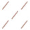 5Pcs Stainless Steel Rose Gold Baking Roller Pin Smooth Dough Roller 4