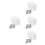 40Pcs Durable White Window Locks Child Proof Sliding Door Lock Set 7