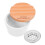2Pcs Durable White Ceramic Nail Brush Cleaner Dish with Lid 10