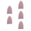 5St Compacte Reissstrijkplank Roze Polyester Verstelbaar En 7