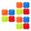 12Pcs Multi Tpe Hexagonal Reaction Balls Hand Eye Coordination Trainer 8