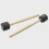 4Pcs Percussion Drum Mallets Wood Handle Foam Tip Beige Drumsticks 5