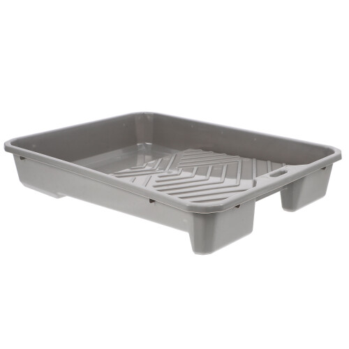 2Pcs Small Plastic Paint Trays Grey Portable Paint Holder for Home Use 1