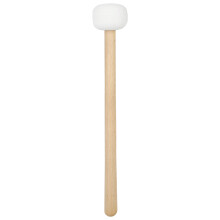 2Pcs White Felt Drum Mallet with Wooden Handle for Percussion Music
