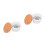 2Pcs Durable White Ceramic Nail Brush Cleaner Dish with Lid 6