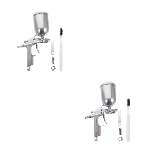 2Sets Silver Car Paint Sprayer Pneumatic Tool 2