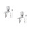 2Sets Silver Car Paint Sprayer Pneumatic Tool 7