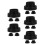 15Pcs Black Rubber Urinal Drain Seal Rings High Efficiency Leak Proof 6