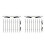 20Pcs Multi PVC Brow Guide Stencil Tools for Easy Eyebrow Drawing 4