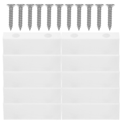 40Pcs Durable White Window Locks Child Proof Sliding Door Lock Set 2