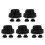 15Pcs Black Rubber Urinal Drain Seal Rings High Efficiency Leak Proof 9
