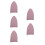 5St Compacte Reissstrijkplank Roze Polyester Verstelbaar En 2