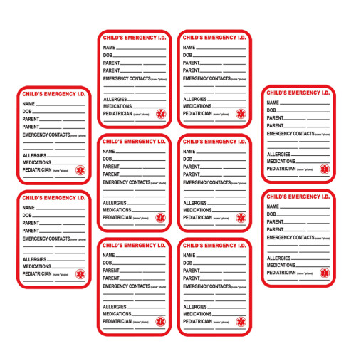 20Pcs Info Stickers for Strollers 1
