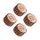 4Pcs Vintage Wooden Wedding Ring Bearer Box Rustic Double Ring Holder 4