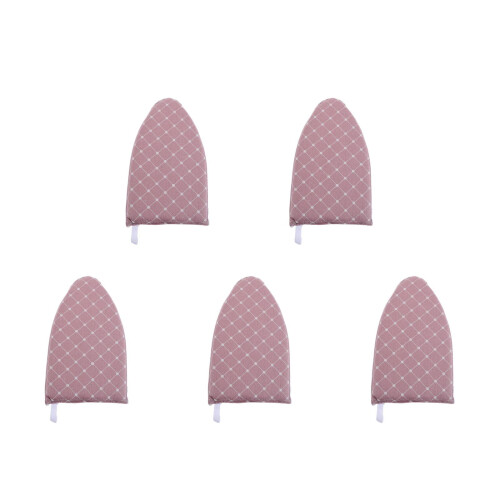 5St Compacte Reissstrijkplank Roze Polyester Verstelbaar En 2