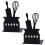 4Pcs Black Iron Bookends Kids Book Holders for Daily Use 1