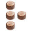 4Pcs Vintage Wooden Wedding Ring Bearer Box Rustic Double Ring Holder 5