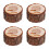4Pcs Vintage Wooden Wedding Ring Bearer Box Rustic Double Ring Holder 7