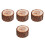 4Pcs Vintage Wooden Wedding Ring Bearer Box Rustic Double Ring Holder 8