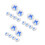 18Pcs Mini White Powder Puff for Makeup and Diaper Changing Use 10