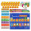 2Sets Multi Kids Weekly Calendar Pocket Chart Educational Wall Hanging 2