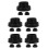 15Pcs Black Rubber Urinal Drain Seal Rings High Efficiency Leak Proof 5