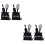 4Pcs Black Iron Bookends Kids Book Holders for Daily Use 4