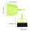 3Set Compact Green Cleaning Tools for Narrow Spaces and Cages 3