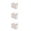 3Pcs Felt Fabric Bedside Storage Bag White Hanging Organizer 5