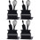 4Pcs Black Iron Bookends Kids Book Holders for Daily Use 3