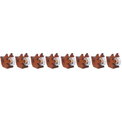 8Pcs Practical Wood Tape Dispenser Squirrel Design for Home Office 2