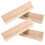 4Pcs Beige Wood Domino Holder Trays Sturdy Multipurpose Game Accessory 1
