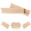 4Pcs Beige Wood Domino Holder Trays Sturdy Multipurpose Game Accessory 6